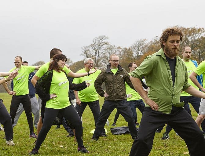 ForrestBrown doing Tai Chi on Clifton Down