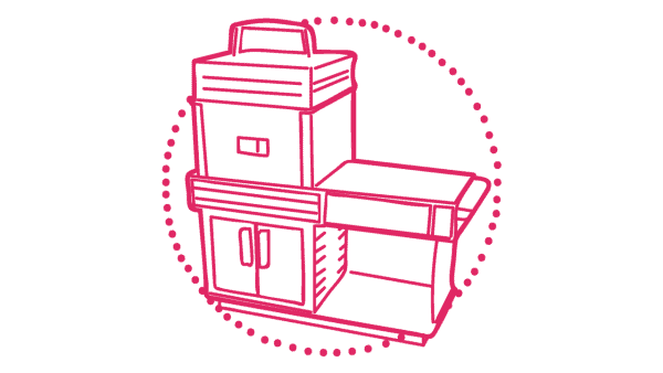 Easy-bake oven illustration - 1960s tech gifts