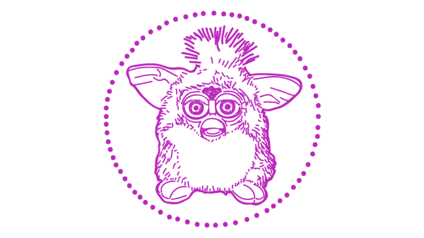 Original furbie illustration - 1990s tech gifts