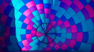 Hot Air Balloon In Sunlight Signifying Growth
