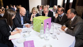 Participants in discussion at Think Tank
