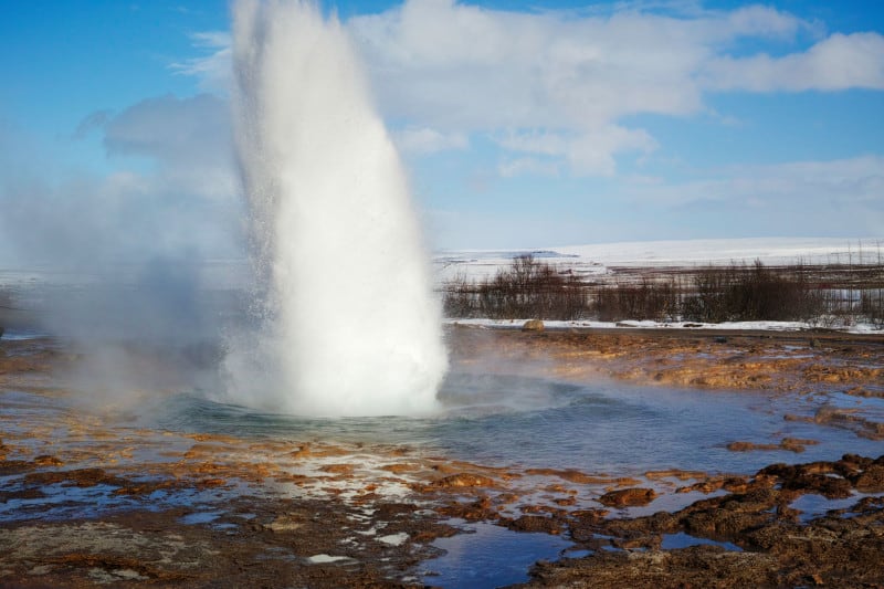 geyser spurts water into the air symbolising HMRC's change in approach to R&D tax credits