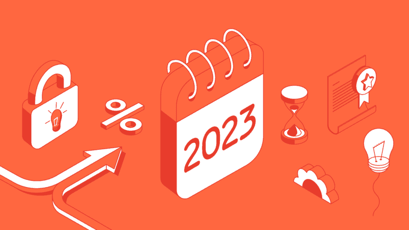A simple graphic showing events of 2023 in R&D tax.