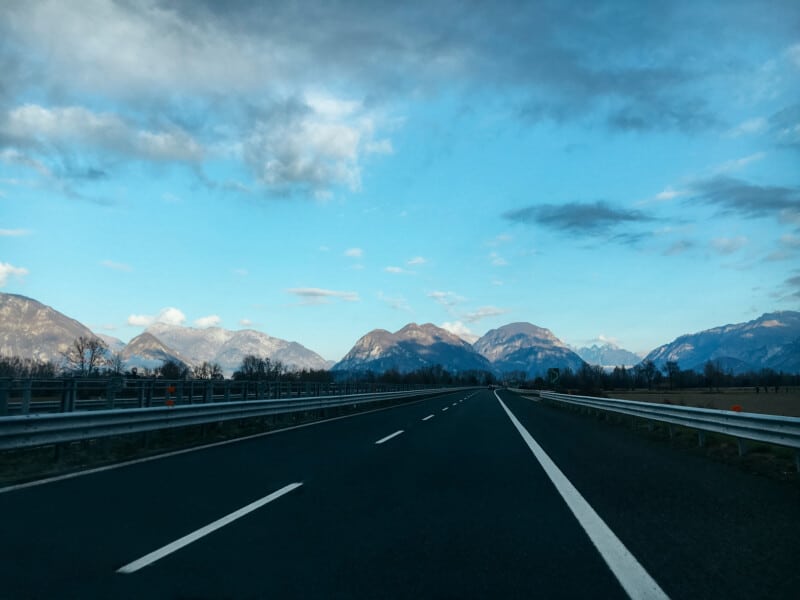 Road heading to the horizon
