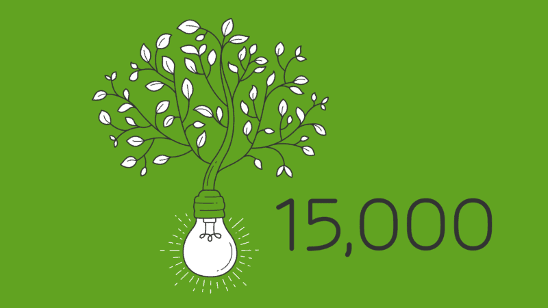 15,000 donation milestone for ForrestBrown and Tree Aid