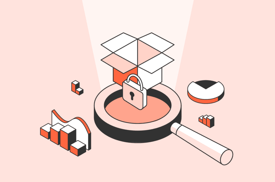 Illustration explaining patent box using icons.