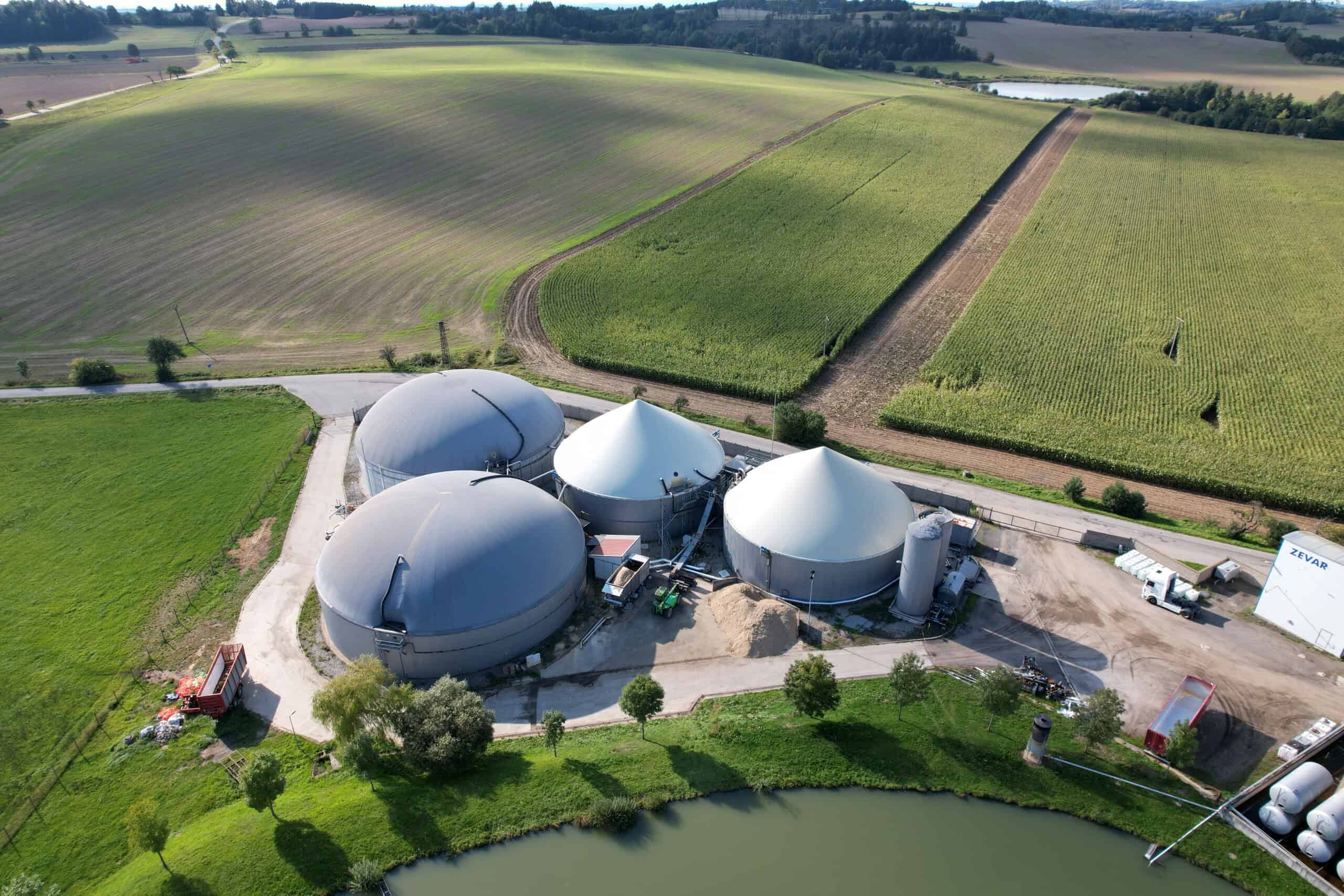 Biogas processing plant
