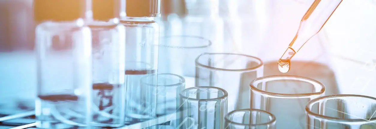 Test tubes showing life science innovation